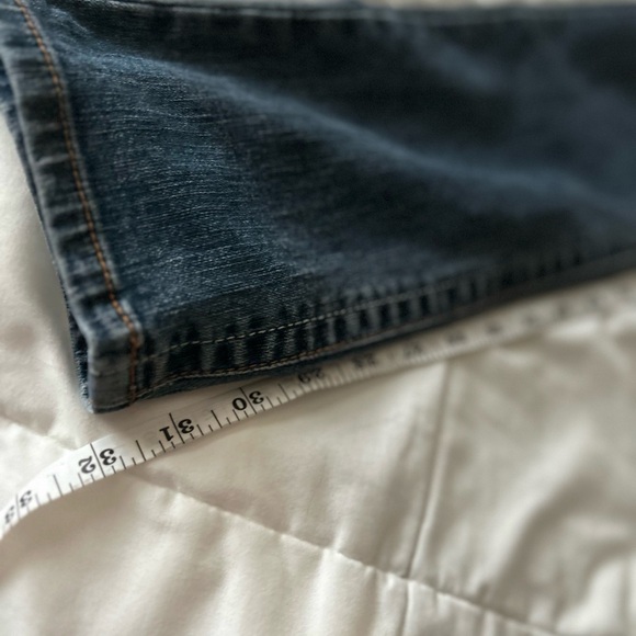 Candies Vintage 2000s Y2K Ultra Low-Rise Straight Leg Jeans Embroidered Size 3 - Picture 6 of 7